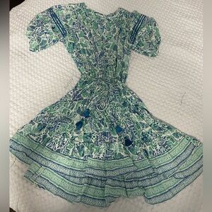 Poupette St. Barth blue and green beach sundress. Size XS